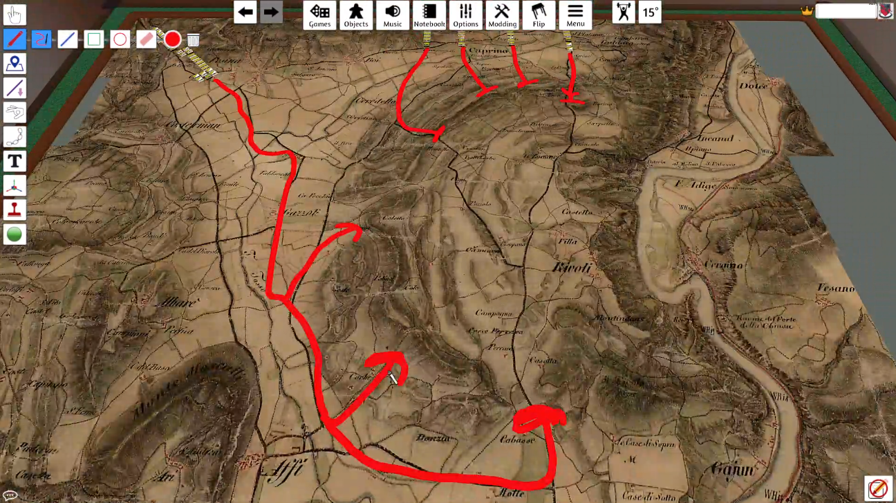 The austrian plan to encircle Napoleon