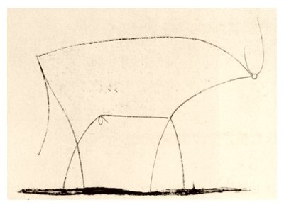Bull - plate 11 by Pablo Picasso